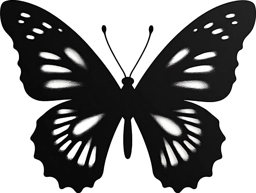 Monochrome Butterfly